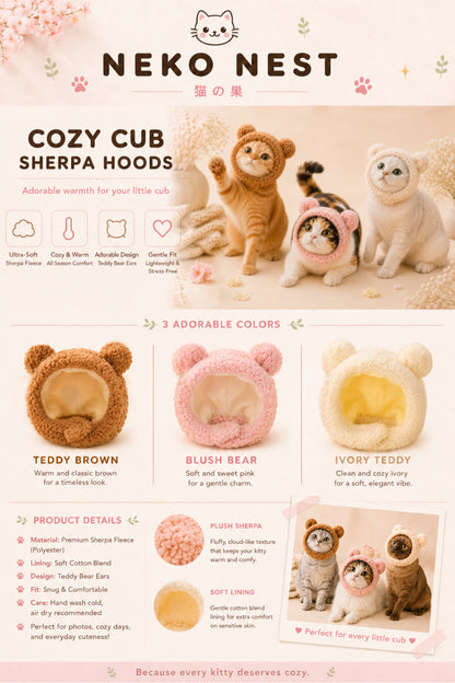 Cozy Cub Sherpa Hood