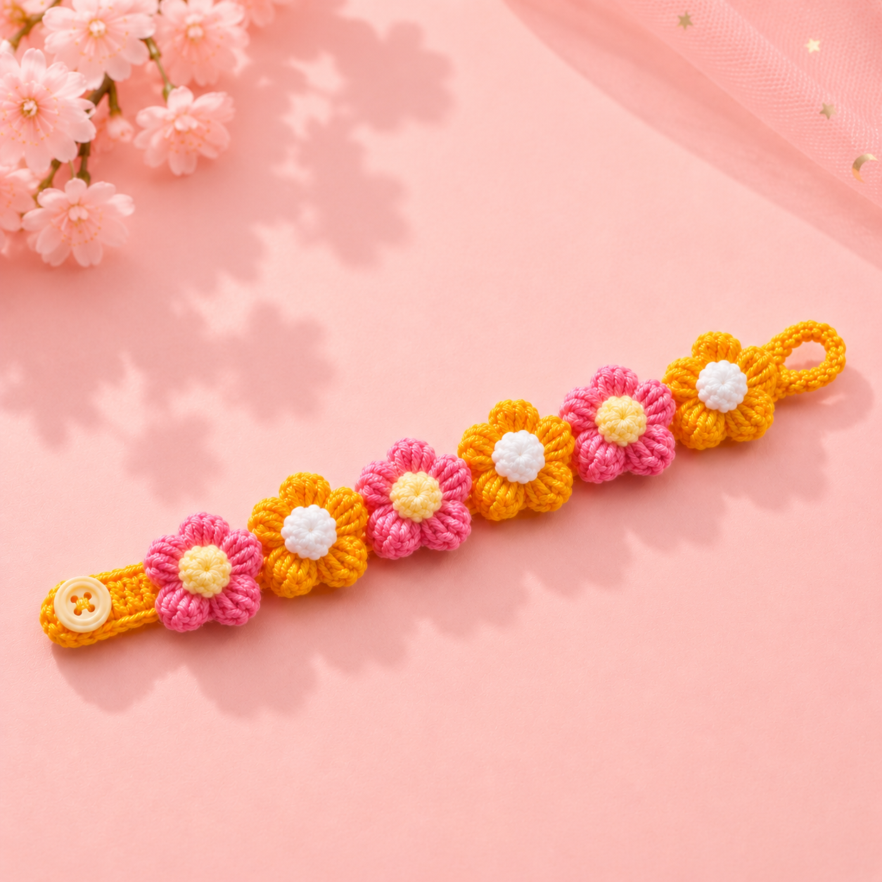 Bloom & Button Flower Cat Collar