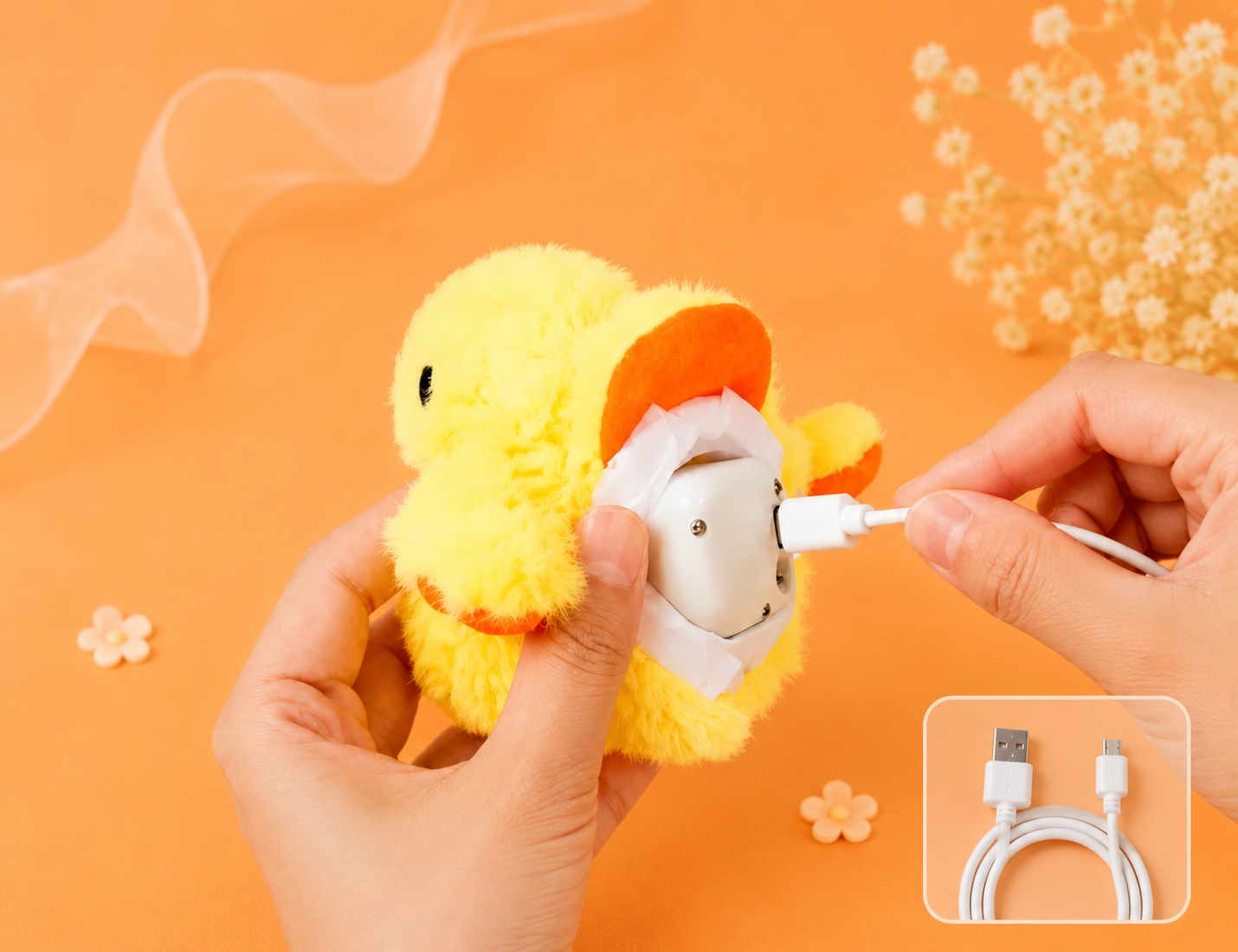 Wiggle Wings - Interactive Ducky Plush Cat Toy