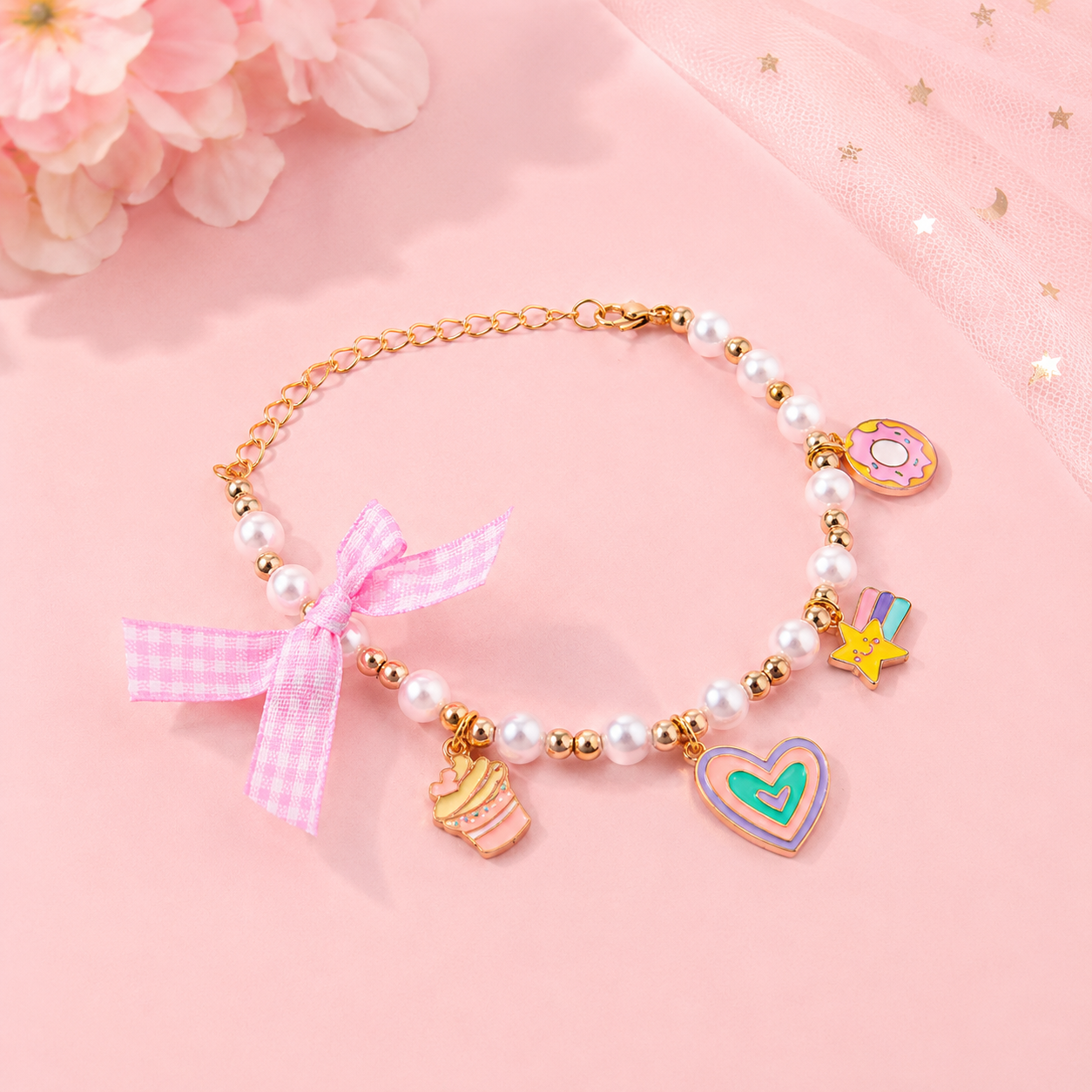 Picnic Cat Charm Necklace