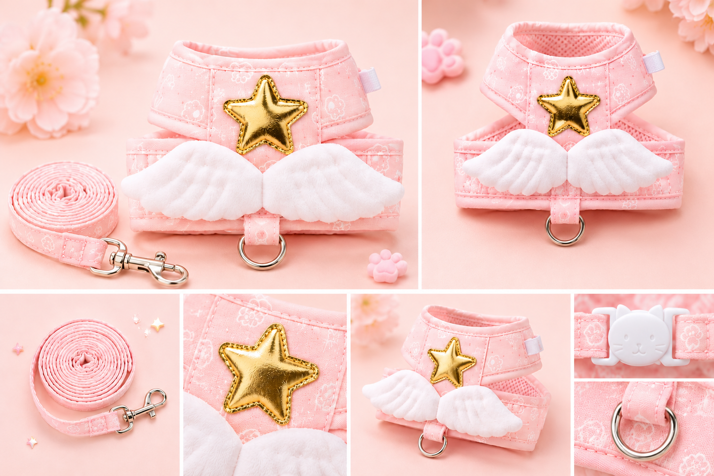 Winged Cat Harness Set