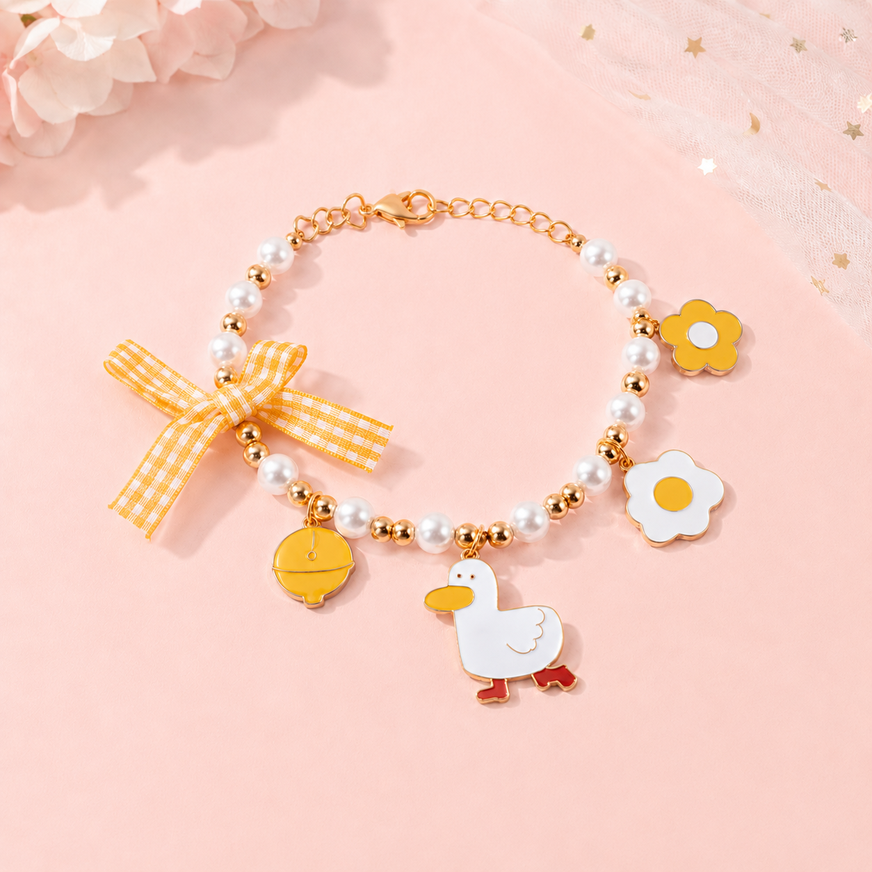 Picnic Cat Charm Necklace