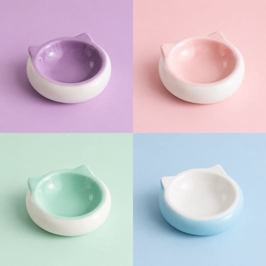 Ceramic Cat Shaped Bubble Bowls