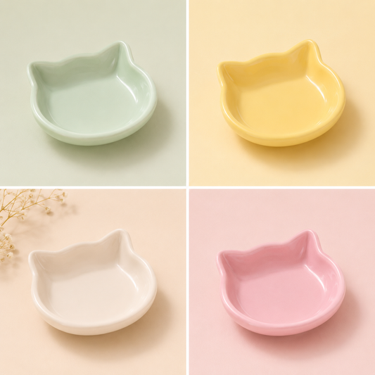 Cat Shaped Pastel Bowls