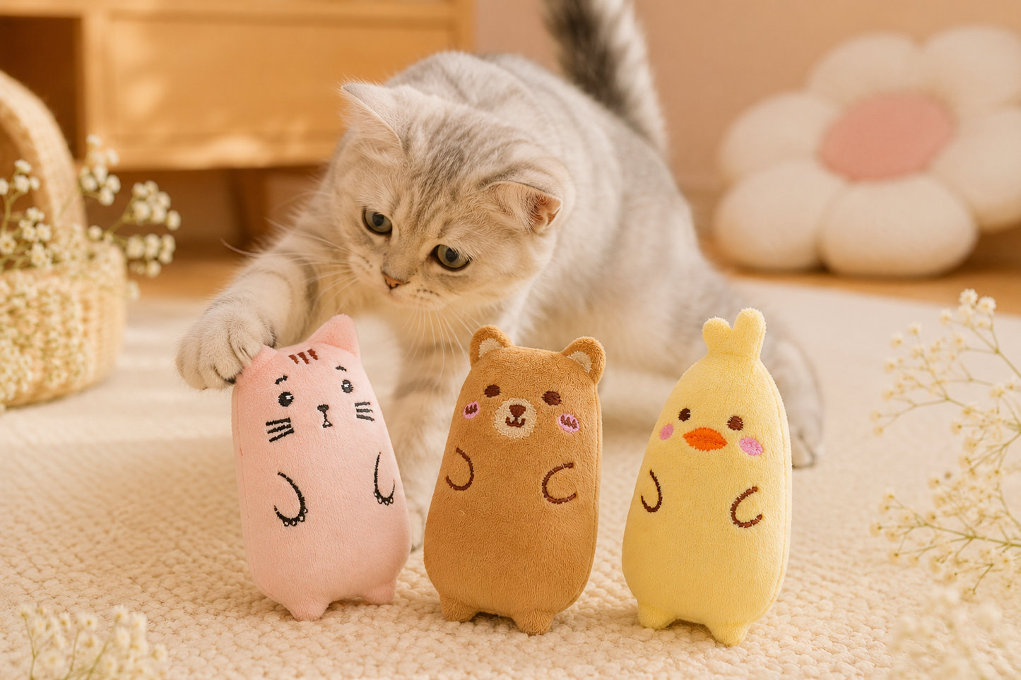 Furry Friends Collection - Plush Cat Toys