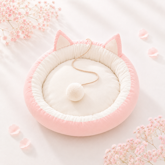 Soft Pink Neko Nest Bed