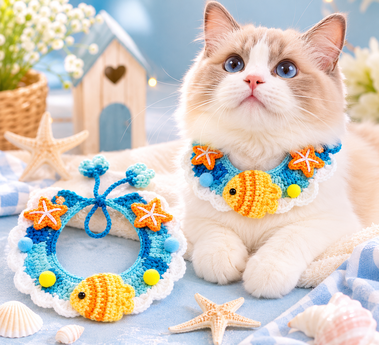 Snuggle Stitch Handmade Cat Collars