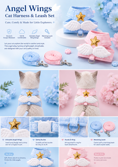 Winged Cat Harness Set